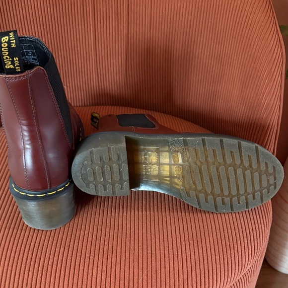 Dr. Martens Burgundy Leather Chelsea Boots - Picture 4 of 6